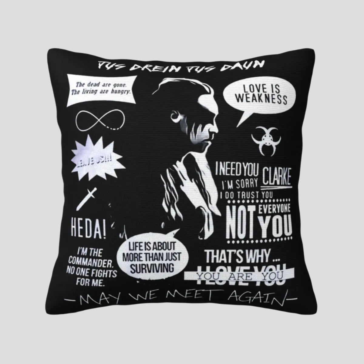 BLACK METAL PILLOW