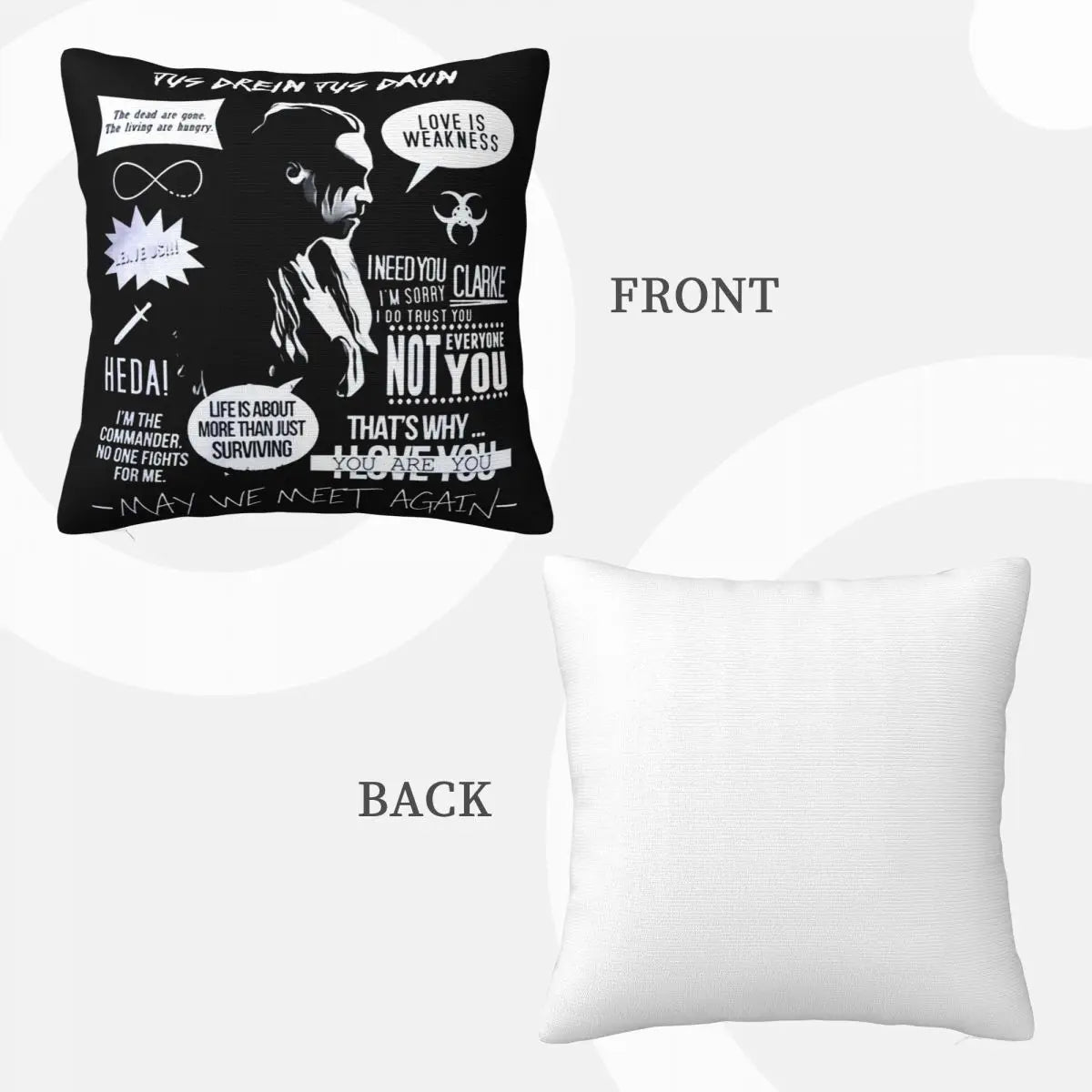 BLACK METAL PILLOW