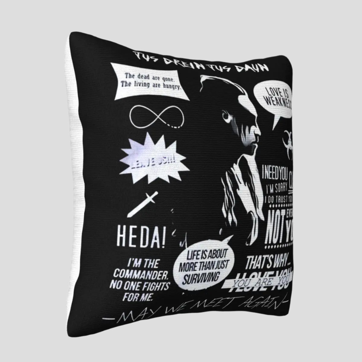 BLACK METAL PILLOW